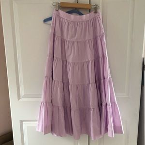 JCrew layered maxi skirt